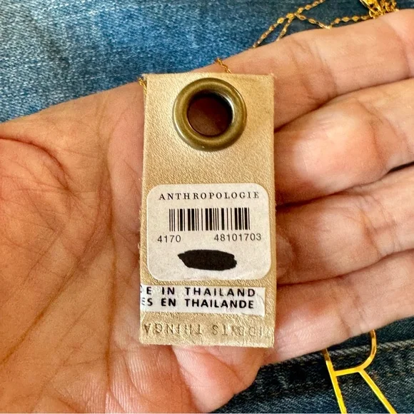 NWT Anthropologie initial R fashion necklace - Picture 5 of 8